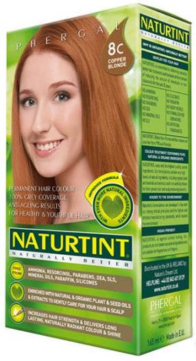 Plaukų dažai Naturtint Phergal, vario blondinė c sp., 8C, 170 ml