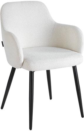 Valgomojo kėdė 4Rico Intra, matinė, balta sp./juoda sp., 46 cm x 55 cm x 88 cm