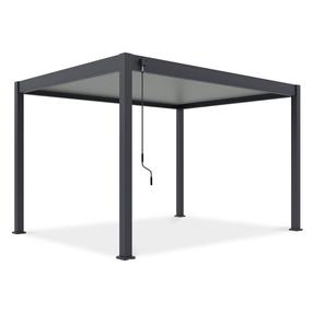 Pavėsinė Pergola Elegance, 400 x 256 cm, antracito sp./šviesiai pilka sp.