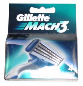 Skutimosi peiliukai Gillette Mach3 P08M213, 4 vnt.