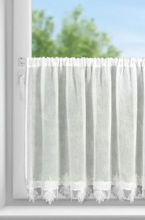 Dieninė užuolaida Sophia, balta sp., 150 cm x 30 cm