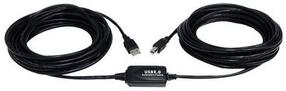 Кабель StarTech Active USB A to B Cable USB Type B Female / RJ-45 Female, USB Type A Female, 9.15 м, черный цв.