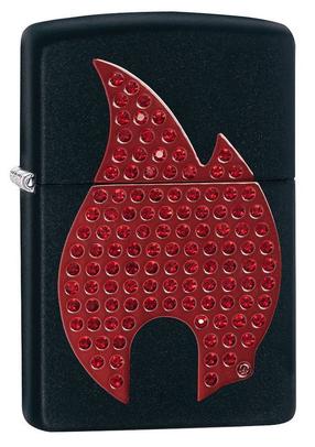 Tulemasin Zippo Lighter 29106, must v./punane v.