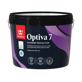 Akriliniai dažai Tikkurila Optiva 7, balta sp., 2.7 l