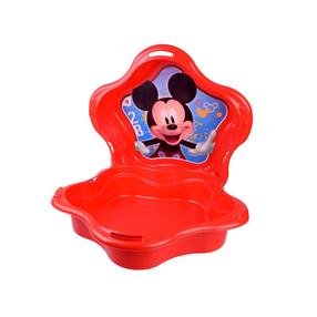 Песочница Mickey Mouse SP0884, 90 x 90 см, с крышкой, красный цв.