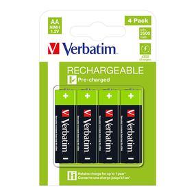 Laetav aku Verbatim Premium, AA, 2500 mAh, 4 tk