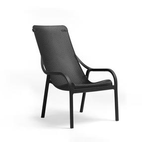 Lauko kėdė Nardi Net Lounge, juoda sp., 90 cm x 62 cm x 99 cm
