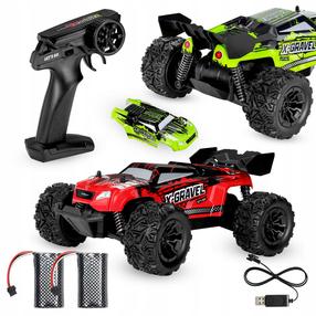 Rc automašīna Overmax X-Gravel, sarkana krās./zaļa krās.