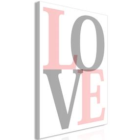 Reprodukcija Artgeist Grey Love MDF02, 20 cm x 30 cm