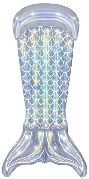 Pripučiamas paplūdimio čiužinys Bestway Mermaid, sidabro, 193 cm x 101 cm