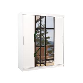 Шкаф ADRK Dallas 180, белый цв., 58 см x 180 см x 215 см, с зеркалом