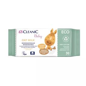 Bērnu salvetes Cleanic Baby Eco Oat Milk, 50 gab.
