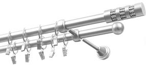 Karnizo komplektas Olimp Cylinder Krysztal, 250 cm, Ø 19 mm, matinė chromo sp.