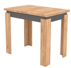 Valgomojo stalas išskleidžiamas MN Family, antracito sp./ąžuolo sp., 60 - 120 cm x 90 cm x 80 cm