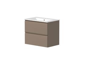 Vonios spintelė su praustuvu RB Bathroom Cosmos, ruda sp., 39 cm x 61 cm x 50 cm