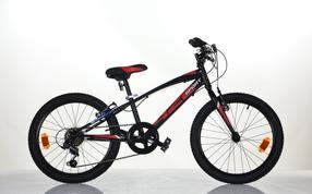 Vaikiškas dviratis, vaikų Aurelia 420 Sport, juoda sp./raudona sp., 20"