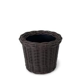Puķu pods Domoletti Lazzaro 53000012328 S, rotangpalma, Ø 21.5 cm, brūna krās.
