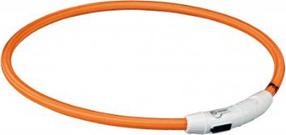 Kaelarihm koertele Trixie Flash Light, oranž v., 450 mm x 7 mm