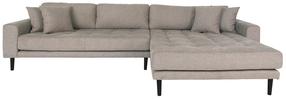 Kampinė sofa House Nordic Lido Lounge, nerūdijančiojo plieno sp., dešininė, 290 x 170 cm x 76 cm