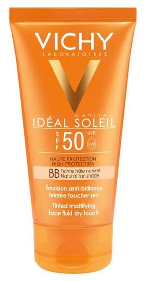 Losjonas įdegio priežiūrai Vichy BB Tinted Dry Touch SPF50, 50 ml