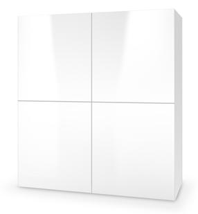 Komoda Livo KM-100, balta sp., 100 cm x 100 cm x 29 cm
