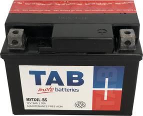 Motocikla akumulators TAB, 12 V, 3 Ah, 50 A