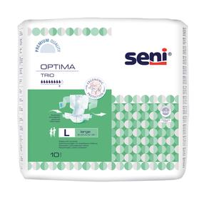 Sauskelnės Seni Optima Trio, Large, 10 vnt.
