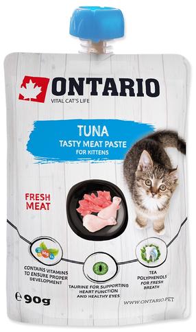 Šlapias kačių maistas Ontario Tasty Meat Paste Tuna Fresh Meat Paste, tunas, 0.09 kg