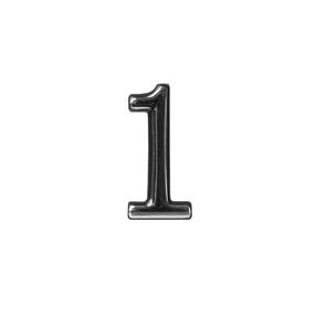 Durų numeris Okko CR 1, 5 cm, plastikas, chromo sp.