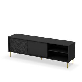 TV staliukas Bullet Rtv-1, juoda sp., 180 cm x 41 cm x 58 cm