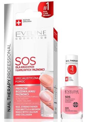 Küünehooldusvahend Eveline Nail Therapy SOS, heleroosa v., 12 ml