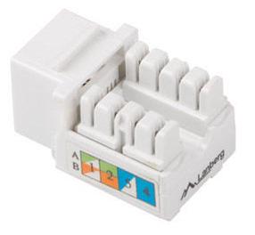 Аксессуары для сетевых продуктов Lanberg Cat 5e, белый цв.