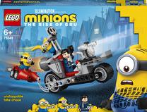 Konstruktorius LEGO Minions Nepavejamo dviračio gaudynės 75549, 136 vnt.