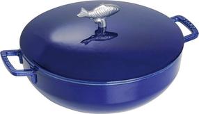 Emalēts čuguna katls Staub 40510-326-0, Ø28 cm, 4.65 l, zila krās.