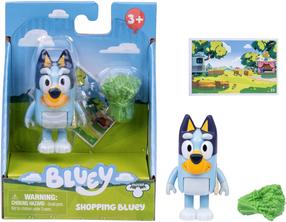 Žaislinė figūrėlė, su priedais Moose Toys Bluey Shopping, mėlyna sp.