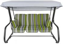 Lauko sūpynės Patio Rimini / Venezia C010-06LB, balta sp./žalia sp./pilka sp., 222 cm x 143 cm x 173 cm