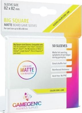 Žaidimo kortelių dėklas Gamegenic Matte Big Square 50 pieces