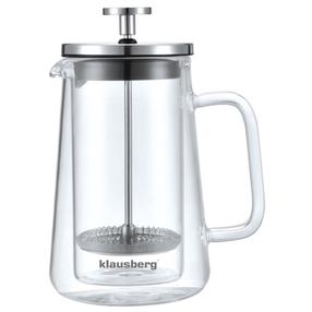 Kafijas kanna French Press Klausberg 7684, 0.35 l, sudraba krās.