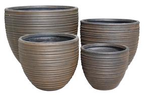 Gėlių vazonas Domoletti LT13793-1S, keramika/molis, Ø 30 cm, ruda sp.