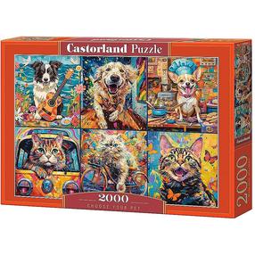 Pusle Castorland Choose Your Pet 200948, 68 cm x 92 cm, 2000 tk, mitmevärviline