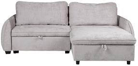 Kampinė sofa - lova Home4you Cloud 28697, šviesiai pilka sp., dešininė, 160 x 226 cm x 88 cm