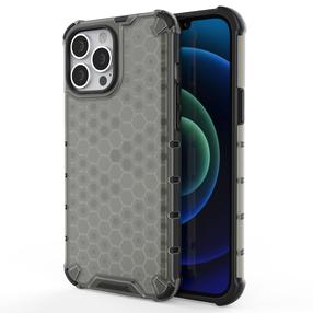 Telefono dėklas Hurtel Honeycomb Case for iPhone 13 Pro Max, juoda sp., Apple