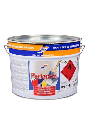 Krāsa, daudzveidīgs Rilak Pentaprim, spīdīga, 10 l, dzeltena krās.