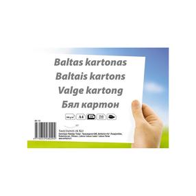 Kartonas SMLT BK-10, A4, 300 g/m², 29.7 cm x 21 cm, 10 lapų vnt.