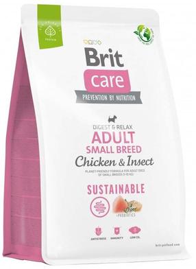 Сухой корм для собак Brit Care Adult Small Breed, курица/насекомые, 7 кг
