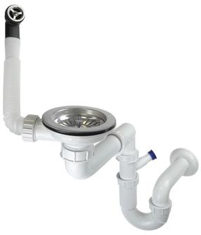 Сифон для раковины Deante Space-Saver ZXY_9949, серый цв.