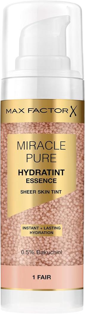 Skystas makiažo pagrindas Max Factor Miracle Pure Hydratint Essence, 1 fair, 30 ml