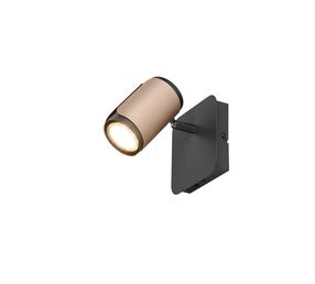 Šviestuvas lubų ir sienų Trio Spot 814570165, GU10, 1 x 10 W, juoda sp. / rožinė sp.
