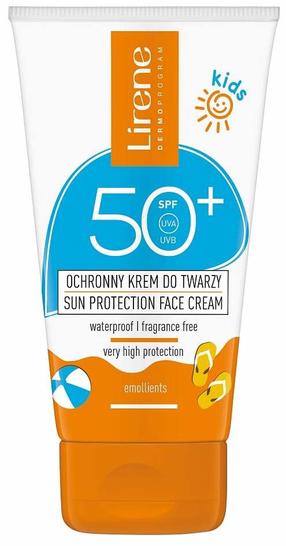 Крем для ухода за загаром для лица Lirene Sun Kids Sun Protection SPF50, 50 мл