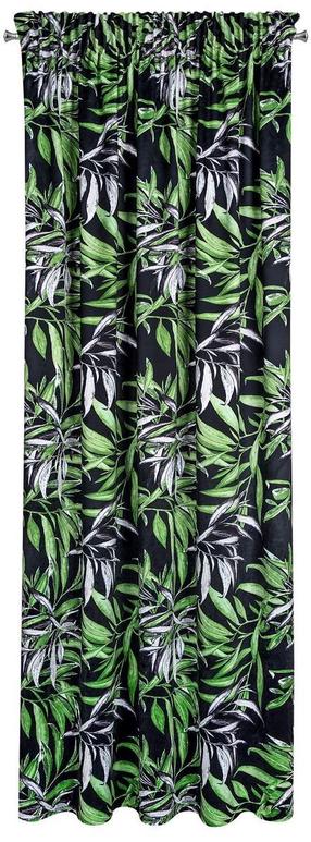 Naktinė užuolaida Mariall ZYW-01, juoda sp./žalia sp., 140 cm x 270 cm